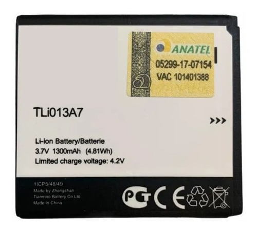 Bateira Original Alcatel Tli013a7 One Touch Pixi 4 (p4017f)