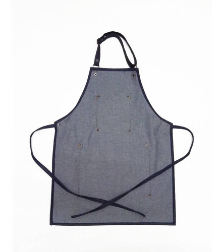 Imagen 5 de 6 de Delantal Jean Y Cuero Infantil Niños Unisex Cocina Juegos