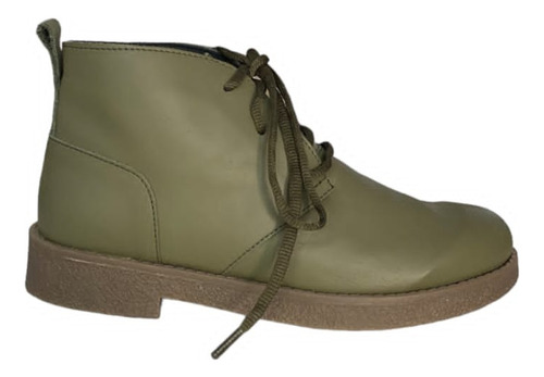 Borcego Bota Cinisca Cuero Vacuno Verde Invierno Sposami 