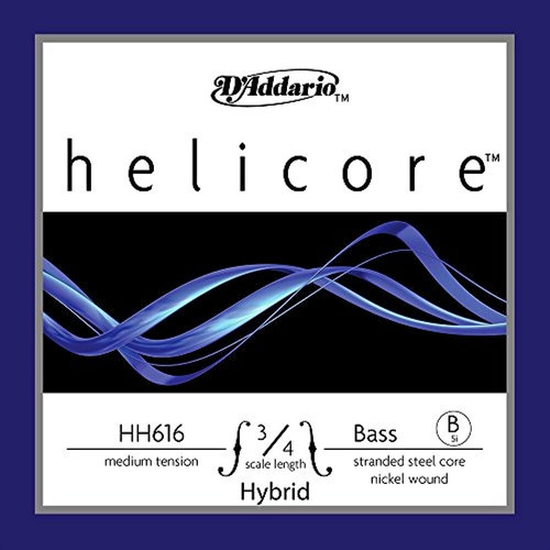 Daddario Helicore Híbrido Bajo Cuerda En Si Bajo Simple, Esc