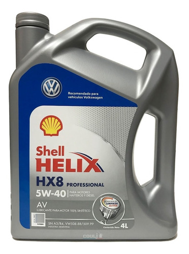 Aceite Shell Helix Ultra Hx8 5w40 4lts - Sintetico