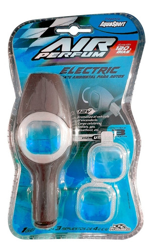 Imagen 2 de 5 de Perfume Electric Car 12v C/cargador Usb Pack Surtido 6un