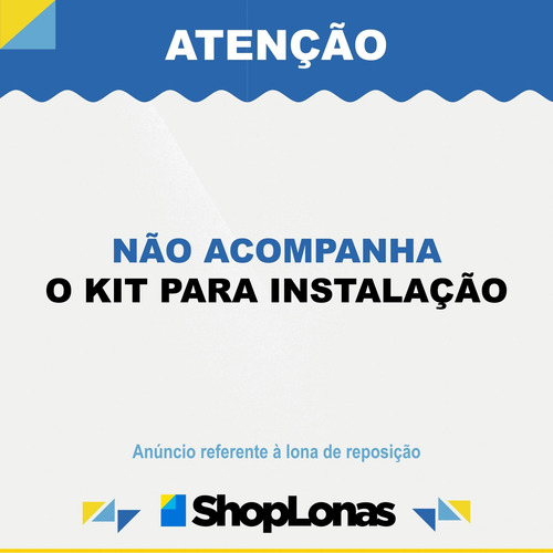 Imagem 2 de 4 de Lona Azul Sl300 Micras Cobertura Multiuso Telhado 4x3 Mt