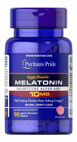 Melatonina 10 Mg  Puritan´s Pride Dormir Mejor 90 Tabs