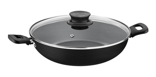 Wok Con Tapa Tramontina Antiadherente Vidrio Formia 28 Cm