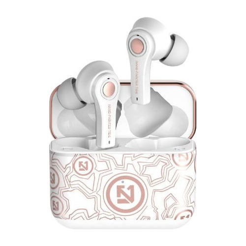 Auriculares Bluetooth Ts-100 Diseño Exclusivo In Ear Blancos