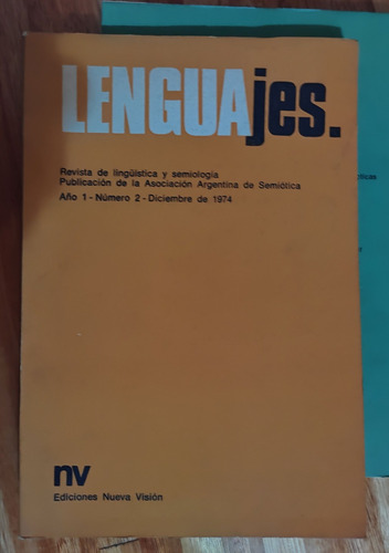 Lenguajes - Revista De Lingüística Y Semiología - Número 2