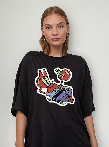 Remera Don Cangrejo Bob Esponja Aesthetic Personalizada