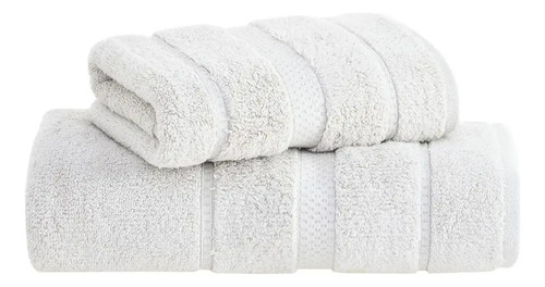 Juego De Toalla Y Toallon Espalma Dual Vision Air Cotton Natural Lisa