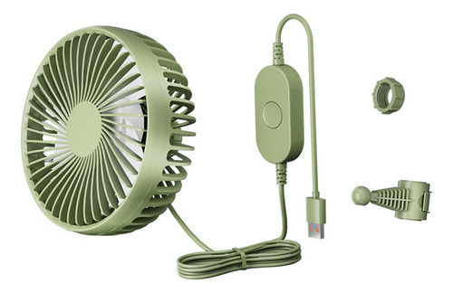 Fan Do Ventilador De Resfriamento De Carro Usb Verde