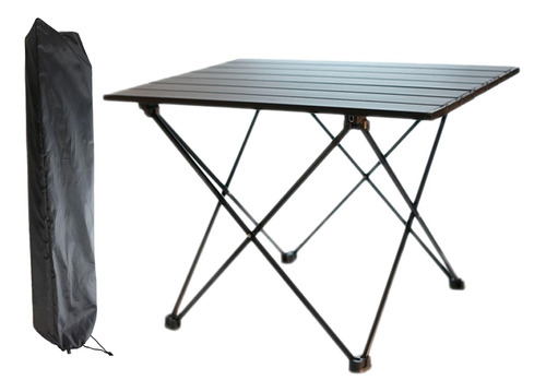 Mesa Plegable Para Acampar Al Aire Libre, Negro 40x35x29cm