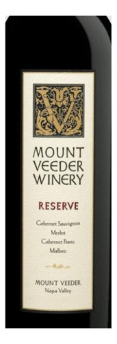 Pack De 4 Vino Tinto Mount Veeder Reserve 750 Ml