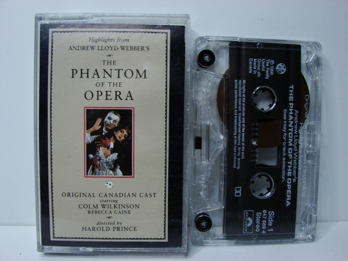 Cassette Phantom Of The Opera The Original Canadian Cast Rec