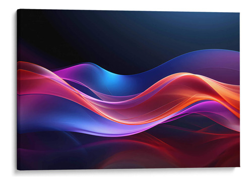 Canvas Lab Cuadro La Calma Rojo Azúl - 5 60x40