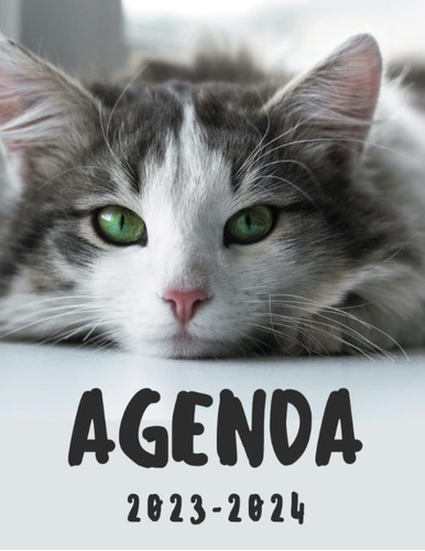 Libro: Agenda Gato: Organizador Mensual 1 Años 2023 Mes Vist