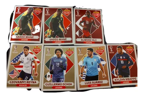 Figurinhas Copa 2022 Qatar Legends - 8 Un + Neymar Bronze