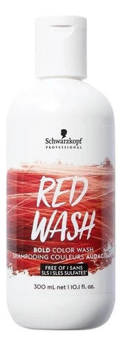 Shampoo Schwarzkopf Tinte Color Fantasía Colorwash Rojo