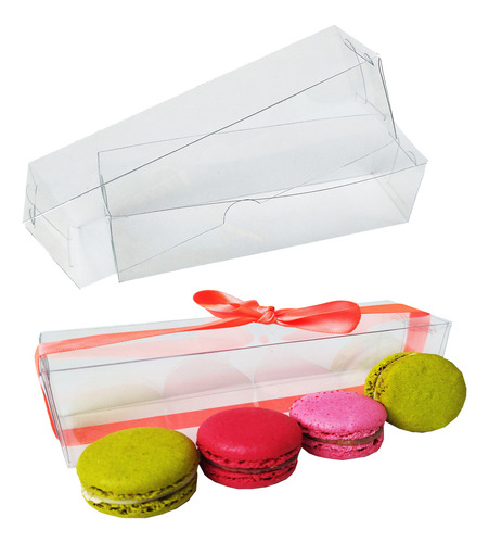 25 Cajas Acetato Transparente 5x5x18 Cms Mod 1804 Transparen