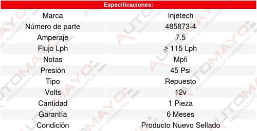 Repuesto Bomba Combu Ram 1500 6cil 3.7l 02 Al 03 8286504