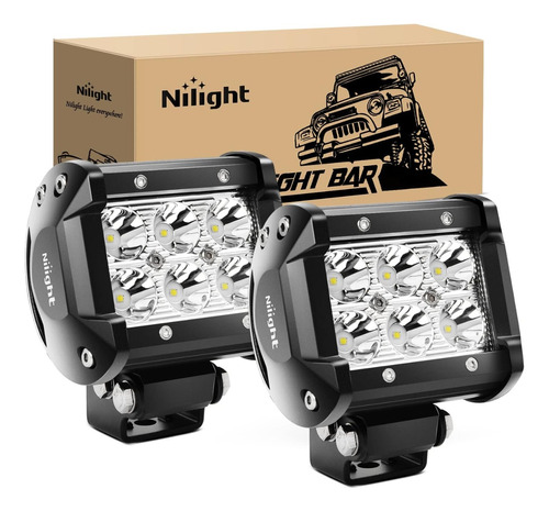 Luces De Niebla Nilight 2pcs 18 W 1260lm Jeep, Envío Grais