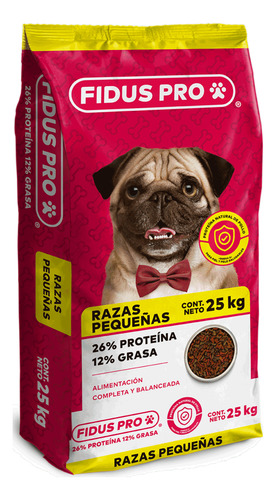 Fidus Pro Razas Pequeñas 25 Kg + Patas De Pollo 10 Pzas