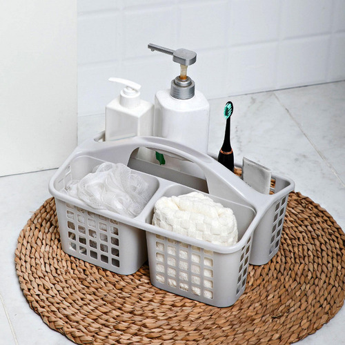 Ducha Portátil Cesta Suministros De Limpieza Compartimentos