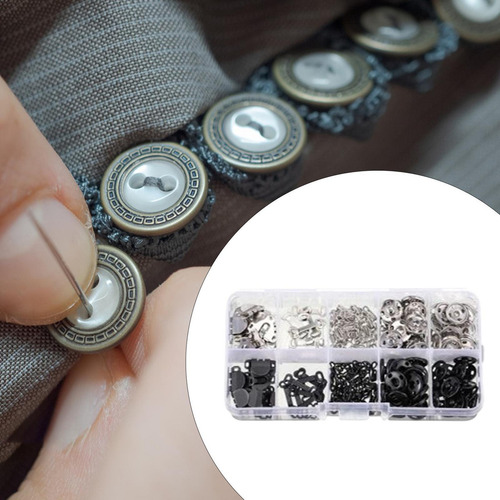Ganchos De Costura Y Ojos Set De Cierre Kit Con 200