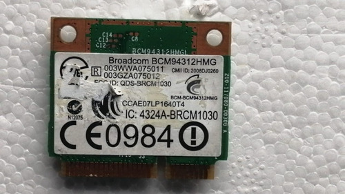 Tarjeta Wifi Broadcom Bcm94312hmg