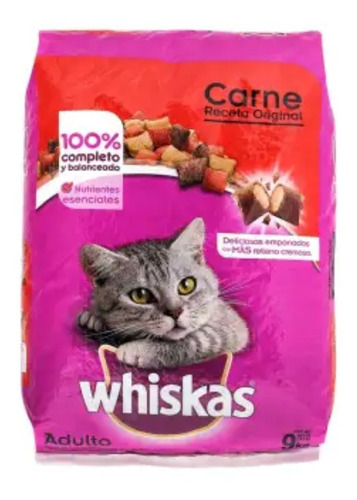 Alimento Para Gato Whiskas Adulto Carne De 9 Kg