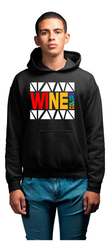 Sudadera Unisex Music Fest Wine Colors Casual Andrea Lakshmi