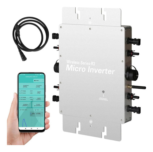 Micro Inversor Solar 1200 W, Mppt Grid Wifi Microinversor Ip