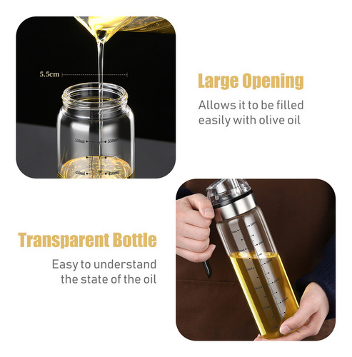 * Botella Dispensadora De Aceite De Oliva Auto Flip, 550