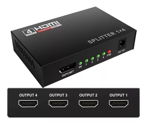 HDMI Switch 4K 3 x 1 Splitter con Cable Full HD 1080p 3D Multiplicador