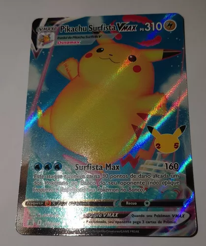 Pikachu Voador VMAX, Celebrações, Banco de Dados de Cards do Estampas  Ilustradas