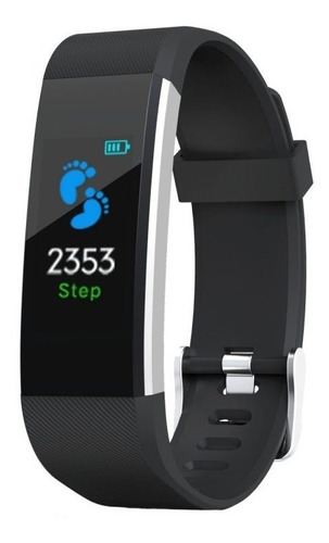 Relógio Aiwa Smart Band/Aiwatch 0.96 AWS115b Cor da caixa: cor da pulseira preta, cor da moldura, cinza, design da pulseira, preto