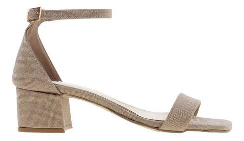 Imagen 2 de 4 de Tacones De Fiesta Mujer Sandalia Modernas Erez Brillos