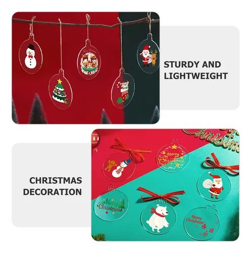 W Decoración De Bolas De Navidad, Acrílico, 72 Unidades