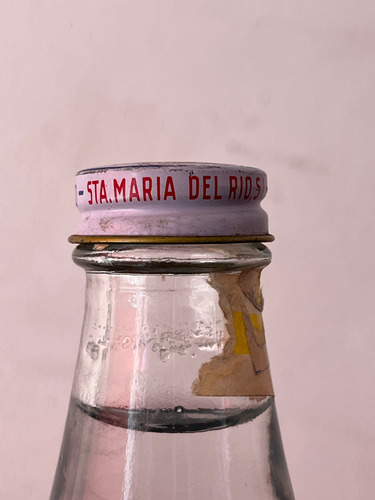 Antigua Botella Aguas De Lourdes 1 Litro Agua Mineral Soda (Usado)