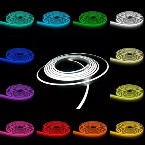 Tira Luces Neon Led Flexible Color Fijo 5mts