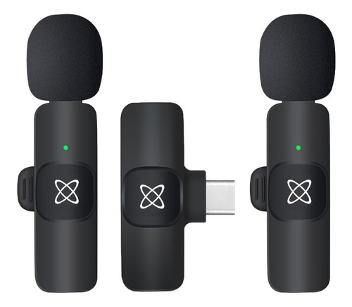 Microfono Periodista 2 Mic Celular Usb Tipo C - Inalambrico