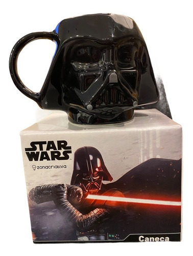 Caneca Star Wars Darth Vader 3d Geek Presente Cafe Diferente