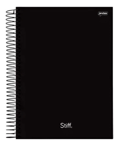 Caderno Espiral 1/4 Capa Dura Lisa 80 Folhas Stiff Jandaia