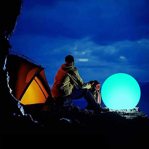 Bola De Luz Led Con Forma De Esfera Colorida Rgb Con Mando A