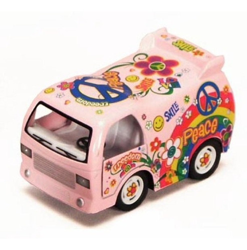Auto De Juguete Tipo Van Hippie - 4 Colores De Colección
