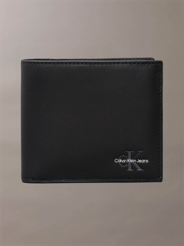 Cartera Calvin Klein Con Monologo Hombre Negro