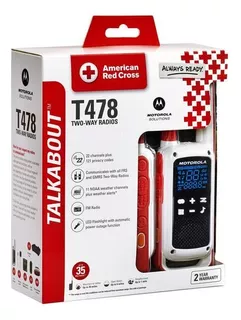 Radios Motorola T478 22 Canales Factura Garantía Hasta 50km