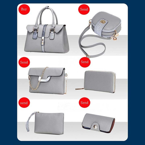 Imagen 10 de 10 de Conjunto De Bolsas Mujer, Hijo-madre Bolsa Nl1084 Más Color