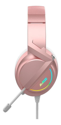 Auriculares Para Juegos En Unido Con Micrófono Rosado