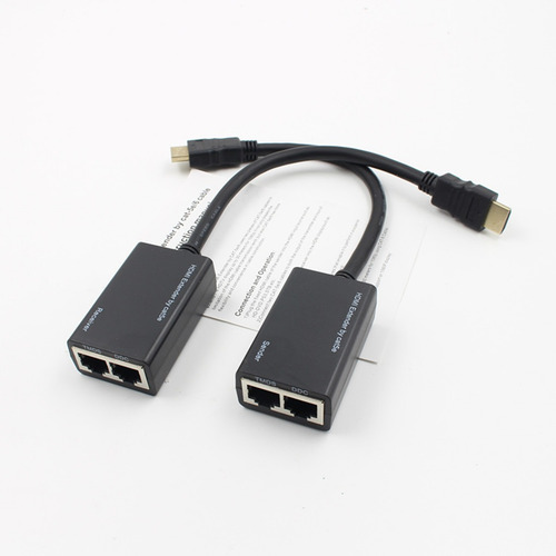 Extensão Hdmi 30m 1080p Cabo Lan Full Hd Extensor Hdmi