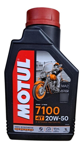 Aceite Motul 7100 20w50 4t Full Sintetico